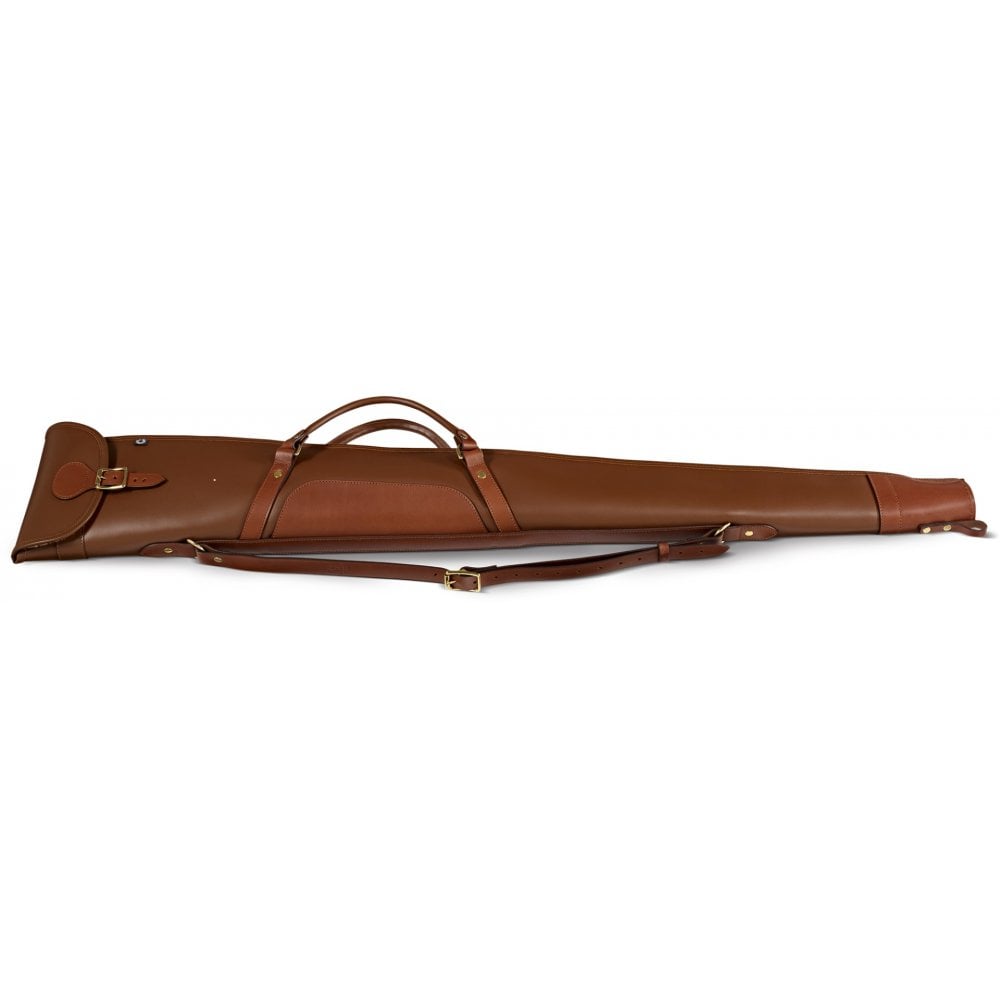 Byland Leather Shotgun Slip with Flap, Zip & Carry Handles