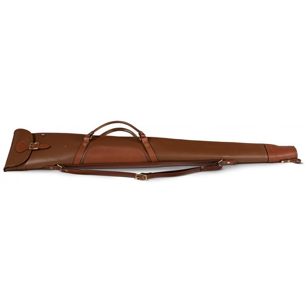 Byland Leather Shotgun Slip with Flap, Zip & Carry Handles