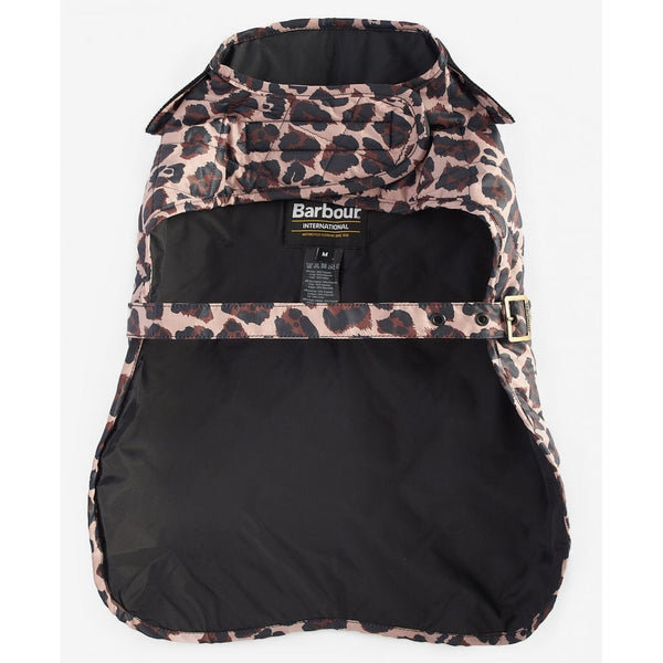 Boulevard Quilted Dog Coat - Dusty Pecan Jaguar Print