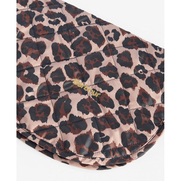 Boulevard Quilted Dog Coat - Dusty Pecan Jaguar Print