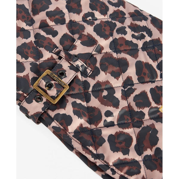 Boulevard Quilted Dog Coat - Dusty Pecan Jaguar Print