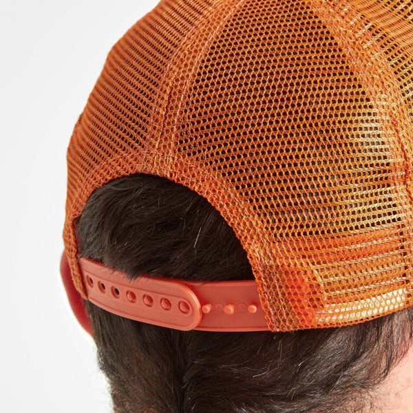 Fly Fishing Trucker Cap - Sunset Orange