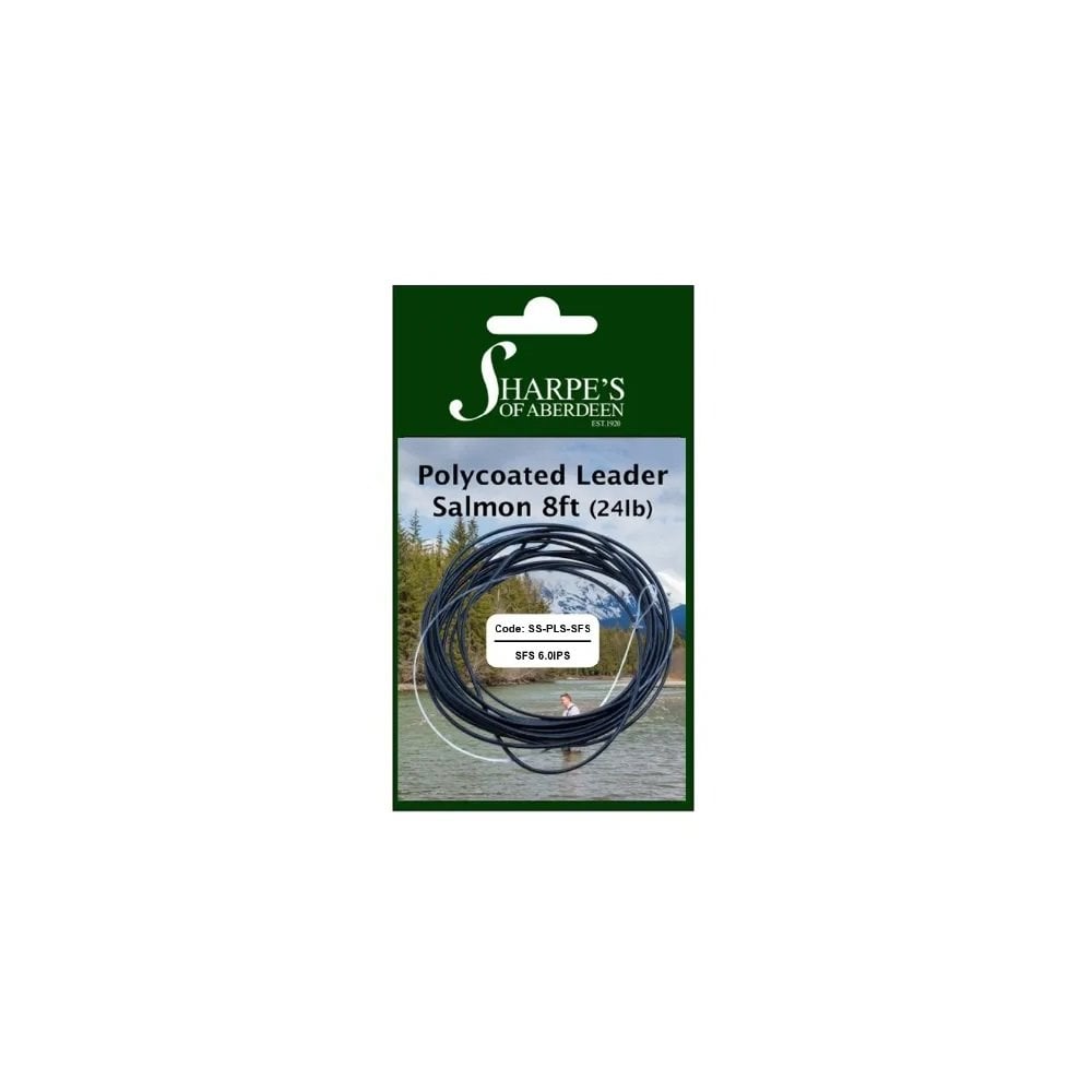 Polycoated Salmon Leader 24lb 8ft