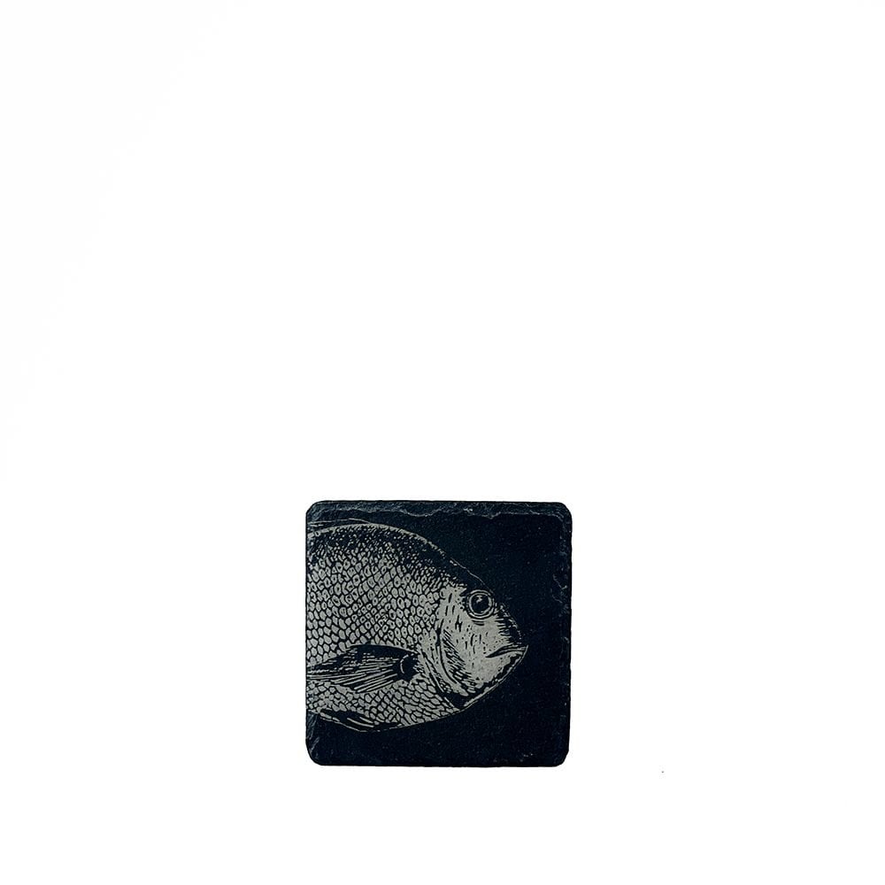 Single Slate Coaster - Fish