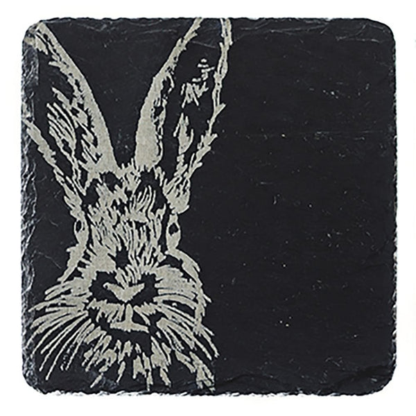 Single Slate Coaster - Hare