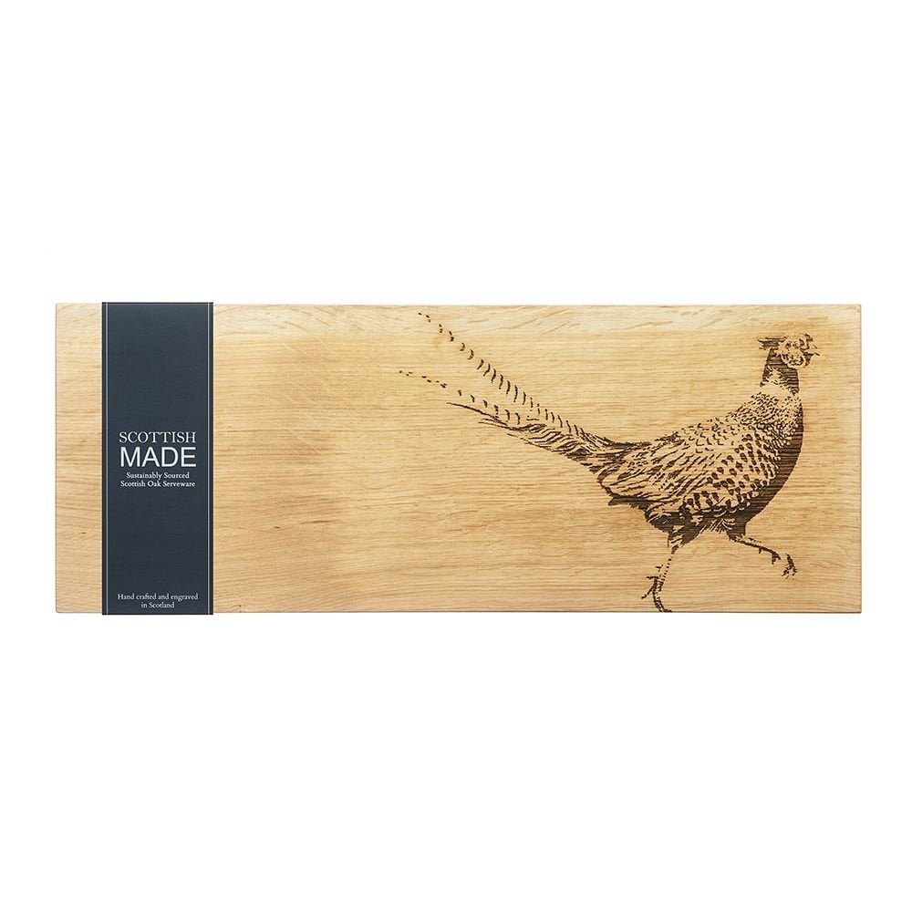 Large Pheasant Oak Serving Board