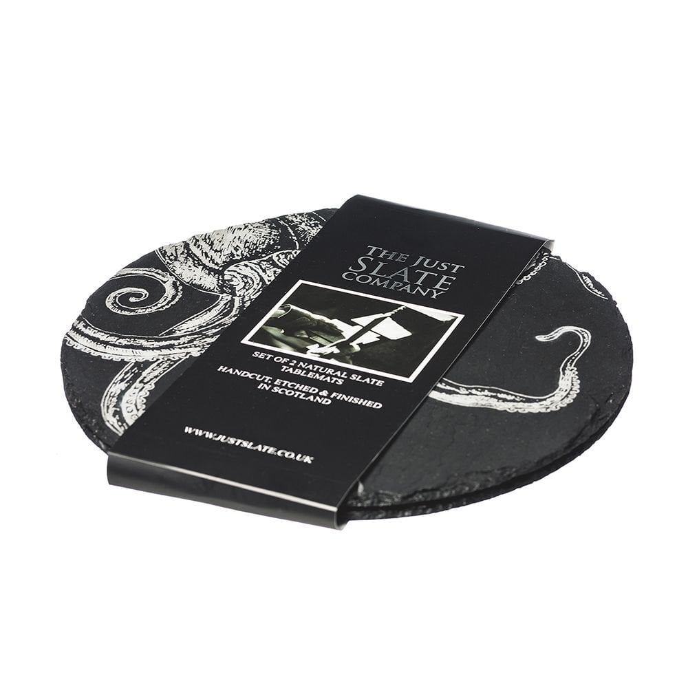 2 Octopus Slate Place Mats