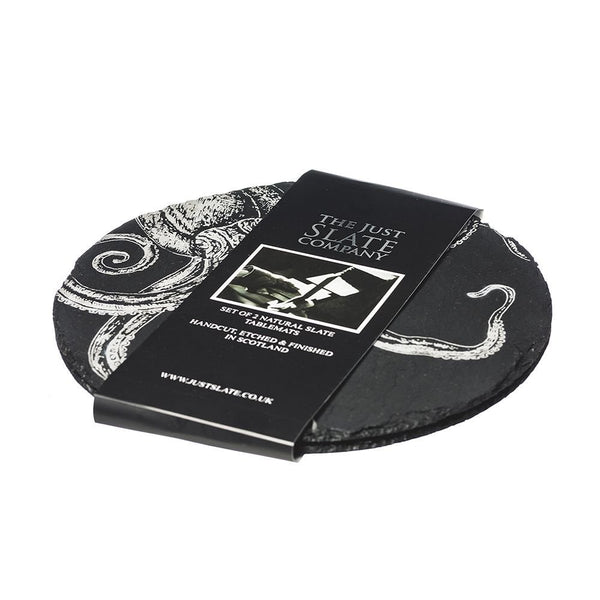 2 Octopus Slate Place Mats