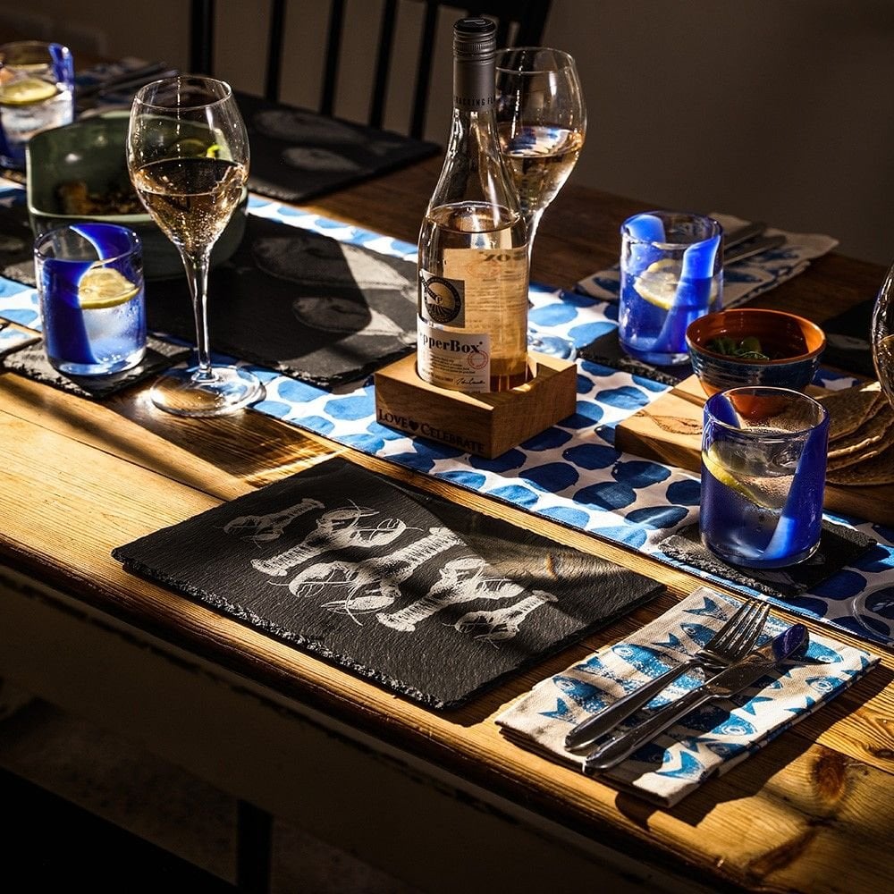 2 Slate  Lobster Repeat Place Mats