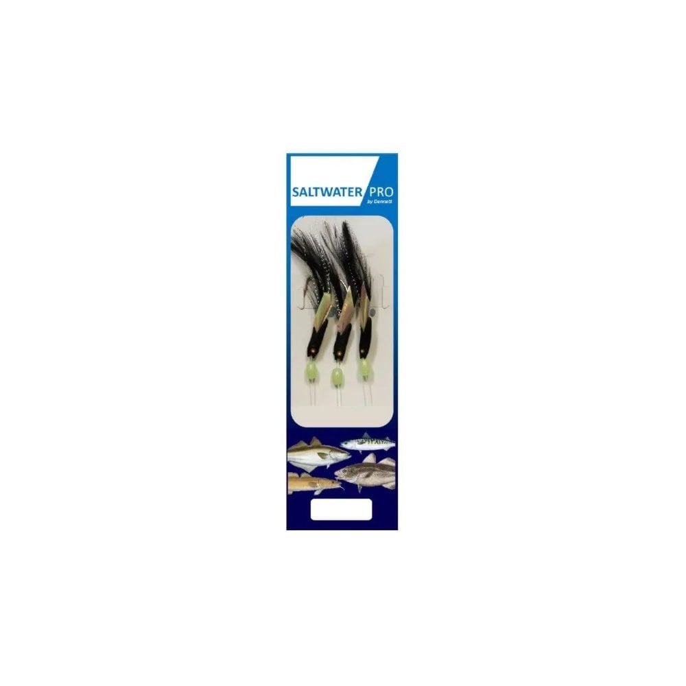 Saltwater Pro 3 Hook Black Hokkai Rig