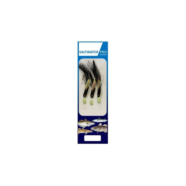 Saltwater Pro 3 Hook Black Hokkai Rig