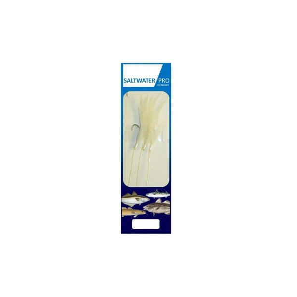 Saltwater Pro 3 Hook White Feather Rig