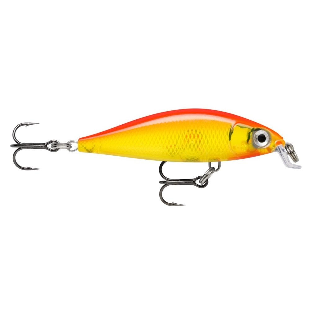 X-Light Minnow Lure in Gold Fluorescent Red Pattern