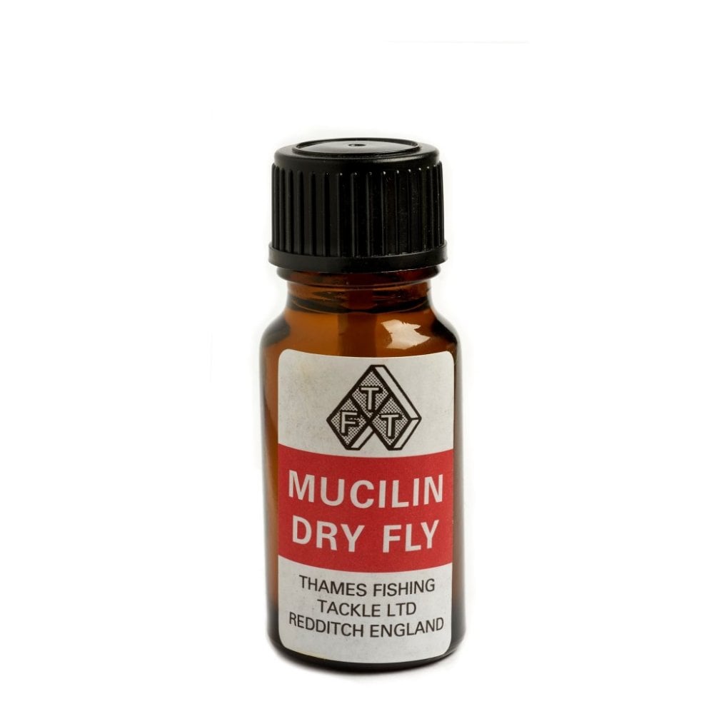 Mucilin Red Liquid Bottle and Brush