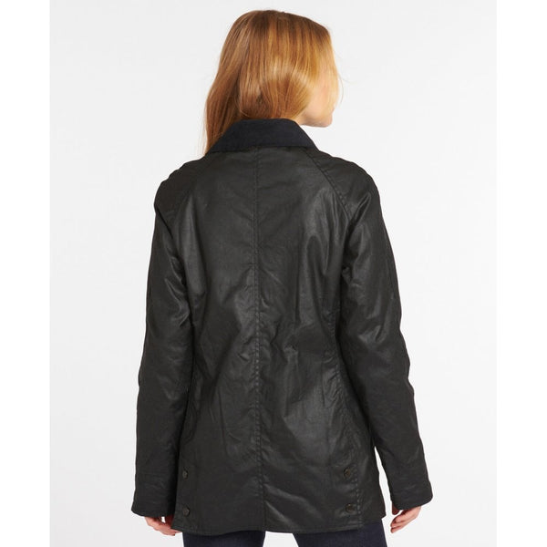 Beadnell Ladies Waxed Jacket in Black