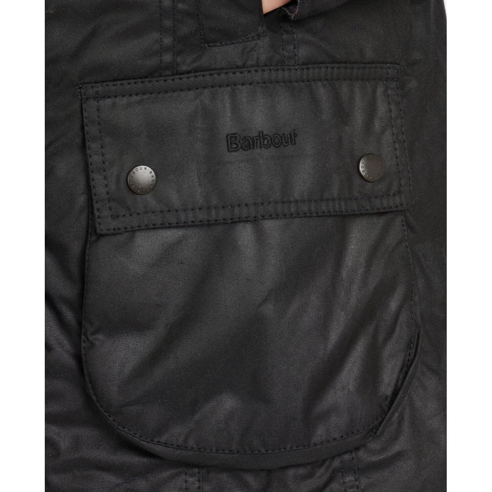 Beadnell Ladies Waxed Jacket in Black