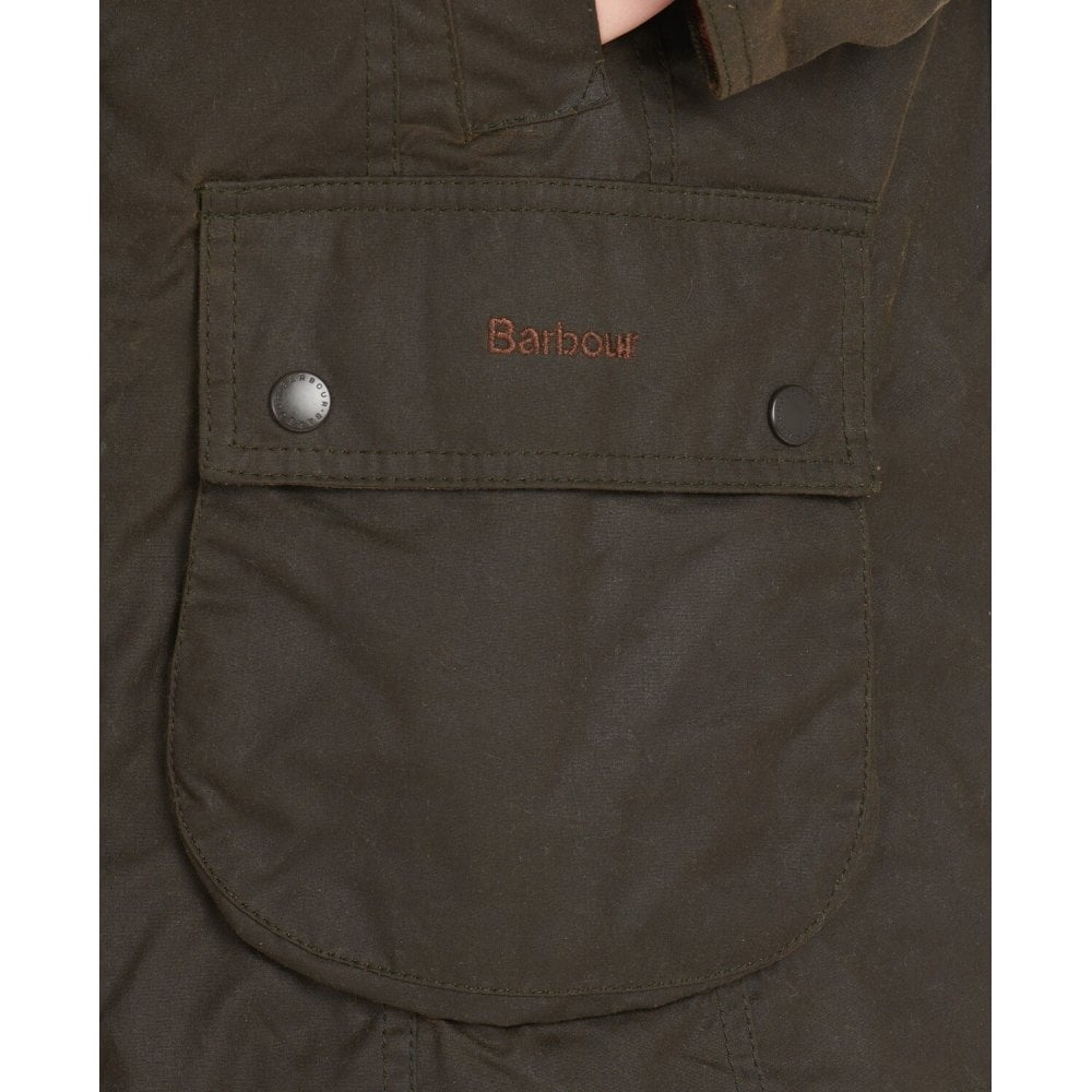 Classic Beadnell Wax Jacket in Olive