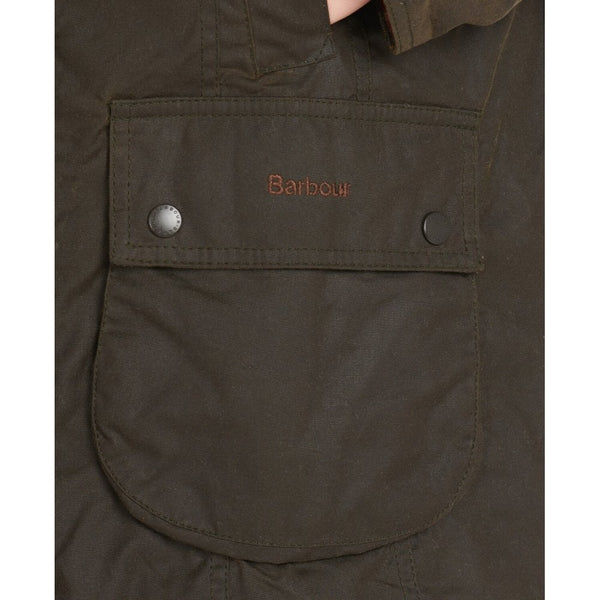 Classic Beadnell Wax Jacket in Olive