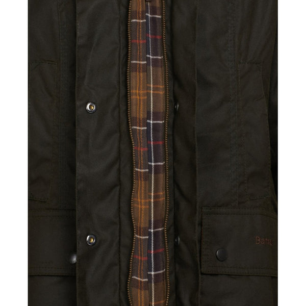 Classic Beadnell Wax Jacket in Olive