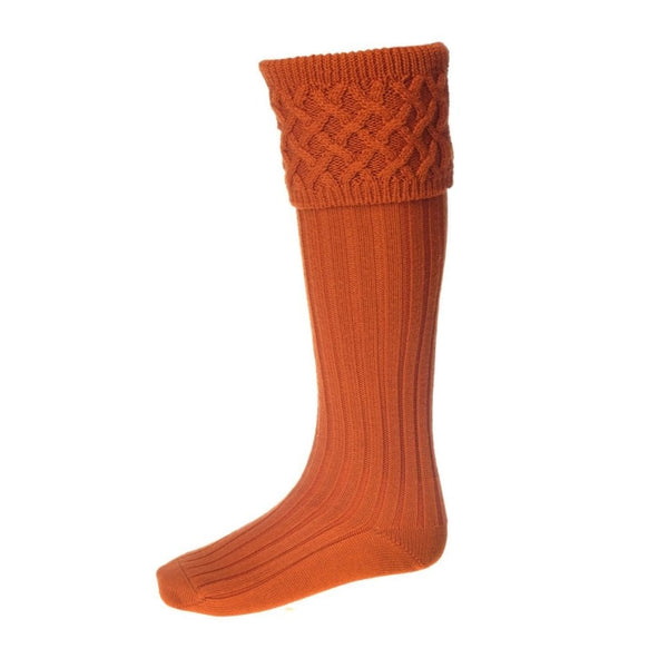 Rannoch Socks ~ Burnt Orange
