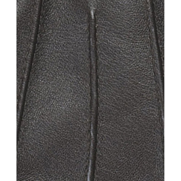 Insulated Burnished Leather Gloves in Dark Brown
