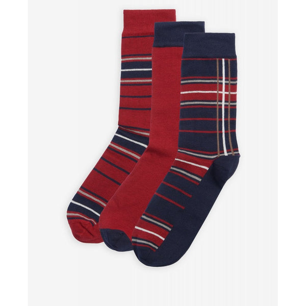 Tartan Socks Gift Box - Cranberry