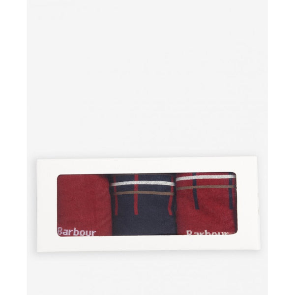 Tartan Socks Gift Box - Cranberry