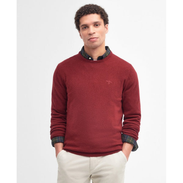 Essential Lambswool Crew Neck Sweater - Ruby