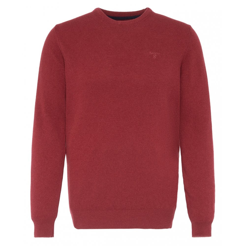 Essential Lambswool Crew Neck Sweater - Ruby