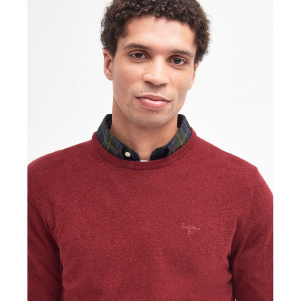 Essential Lambswool Crew Neck Sweater - Ruby
