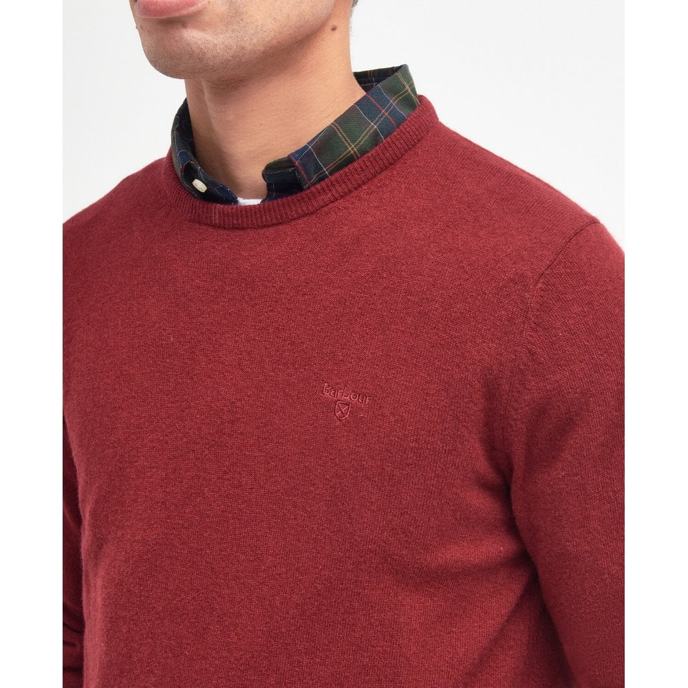 Essential Lambswool Crew Neck Sweater - Ruby