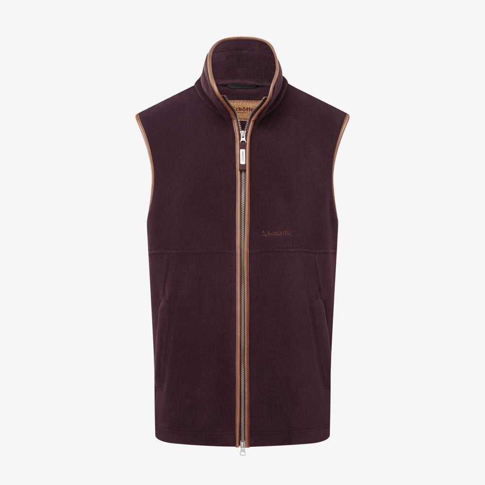 Oakham Fleece Gilet - Port