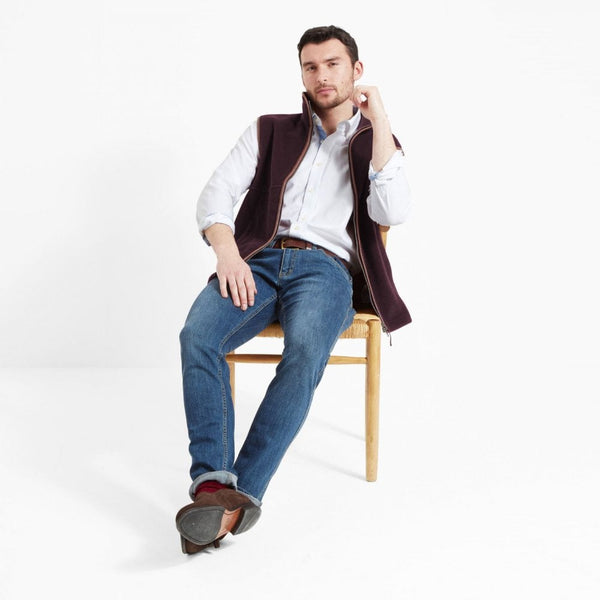 Oakham Fleece Gilet - Port