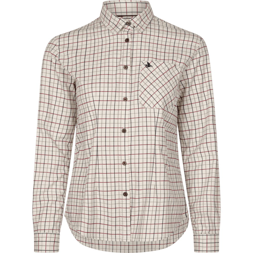 Kerry Shooting Shirt - Cabernet/Blue Check