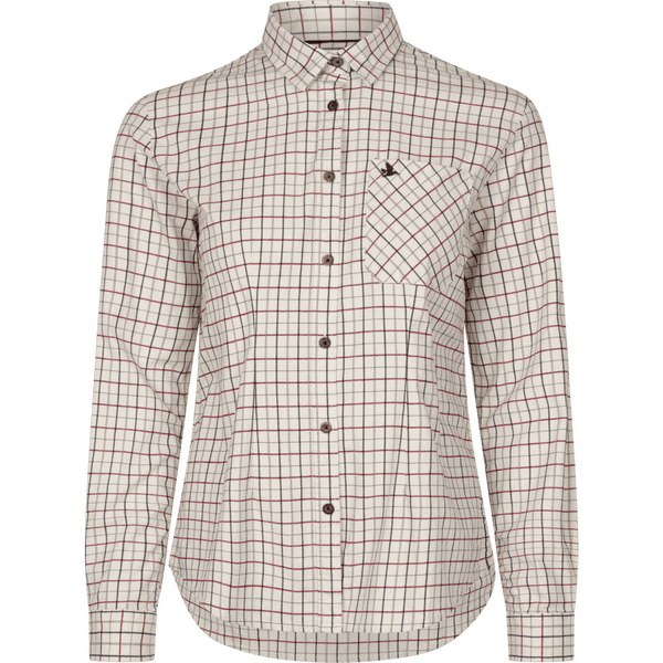 Kerry Shooting Shirt - Cabernet/Blue Check