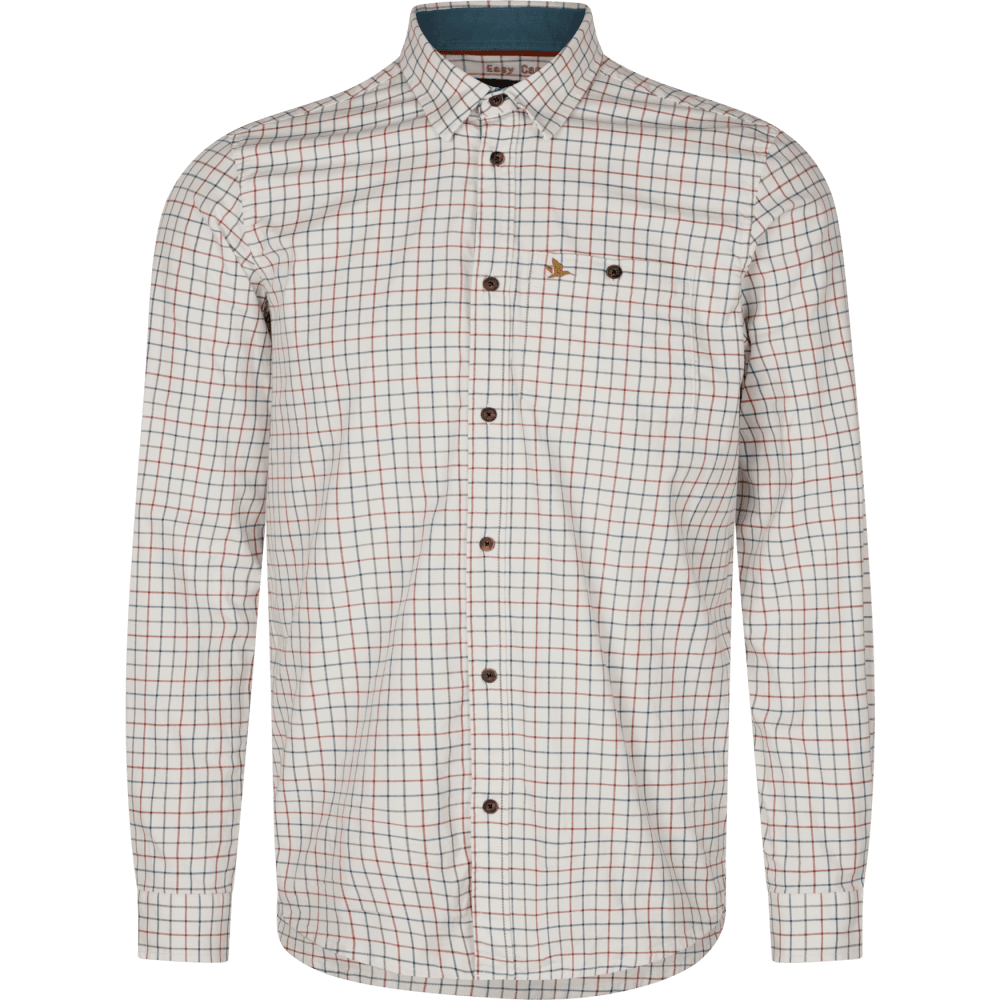 Oxford Shooting Shirt - Grape Leaf/Terracotta Check