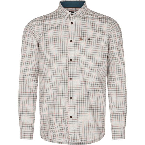 Oxford Shooting Shirt - Grape Leaf/Terracotta Check
