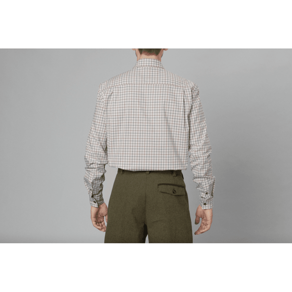 Oxford Shooting Shirt - Grape Leaf/Terracotta Check