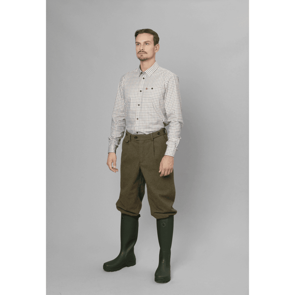 Oxford Shooting Shirt - Grape Leaf/Terracotta Check