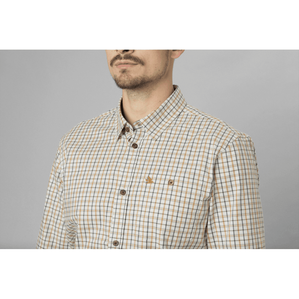 Oxford Shooting Shirt - Classic Blue/Classic Brown Check