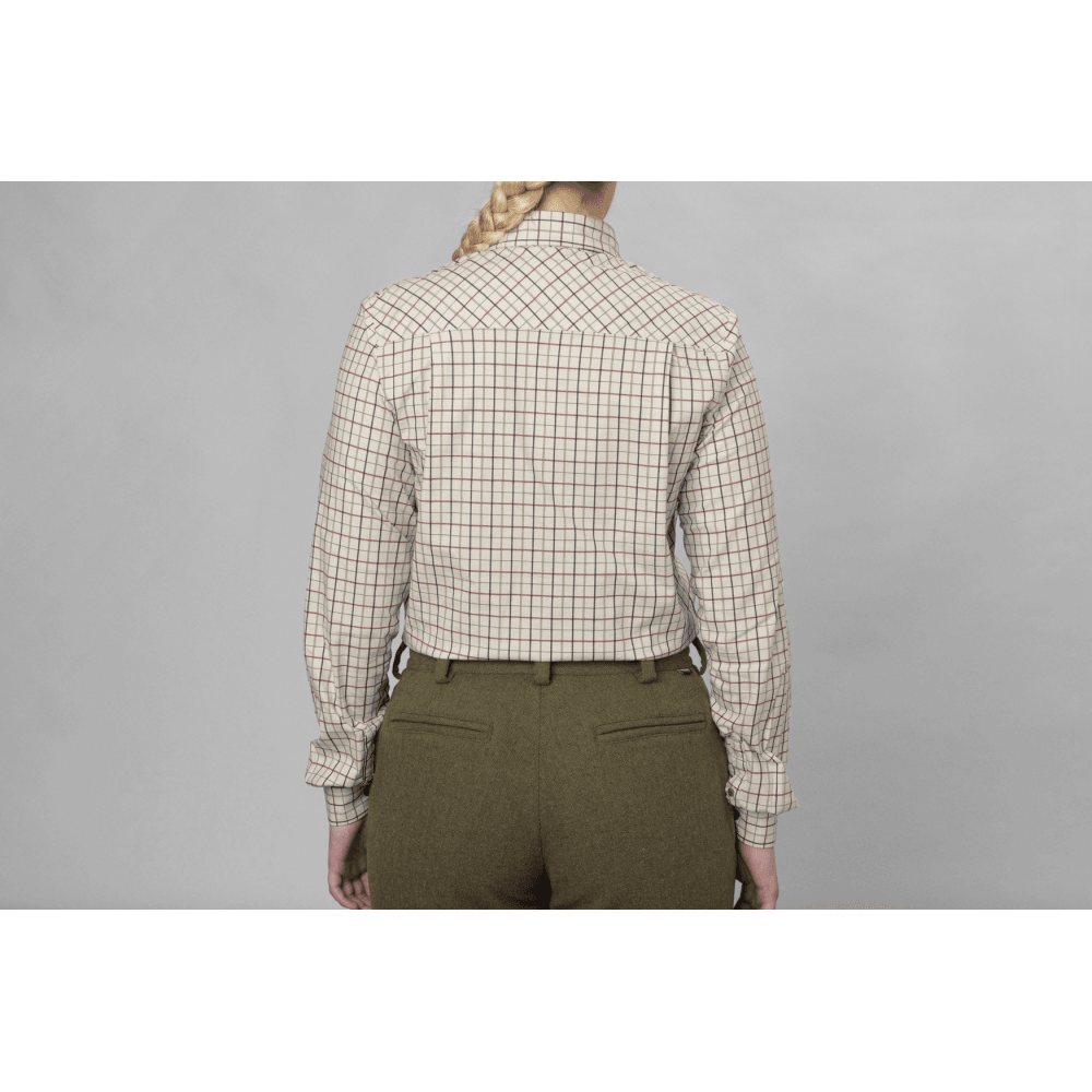 Kerry Shooting Shirt - Cabernet/Blue Check