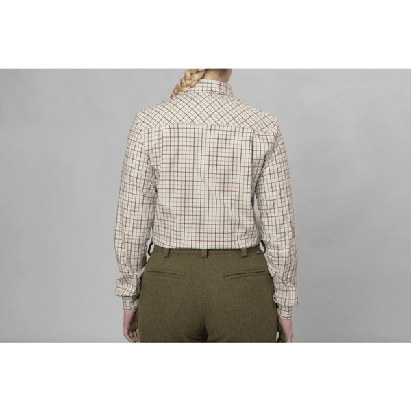 Kerry Shooting Shirt - Cabernet/Blue Check