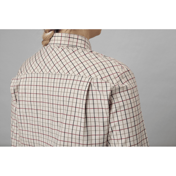 Kerry Shooting Shirt - Cabernet/Blue Check