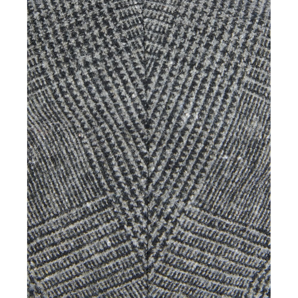 Cheviot Flat Cap - Charcoal Check