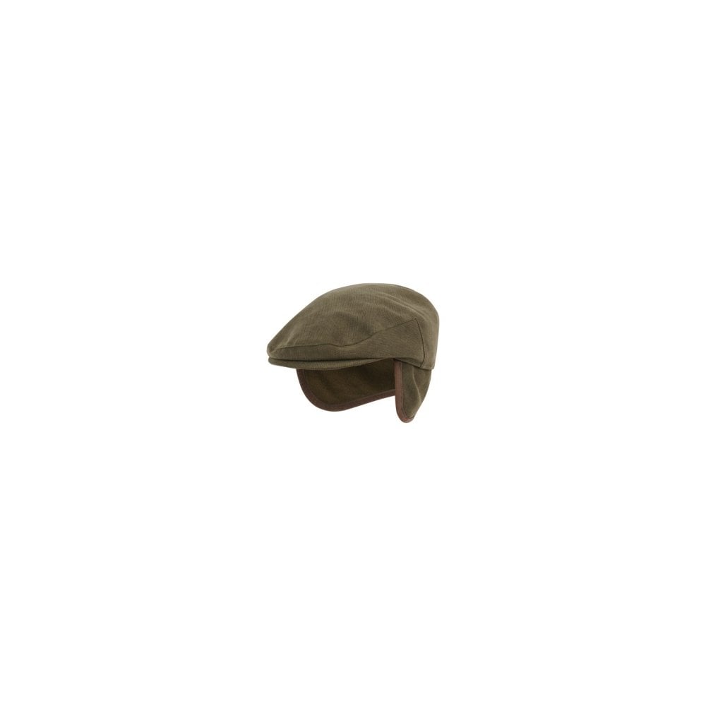Waterproof Beaufort Flat Cap -  Dark Olive