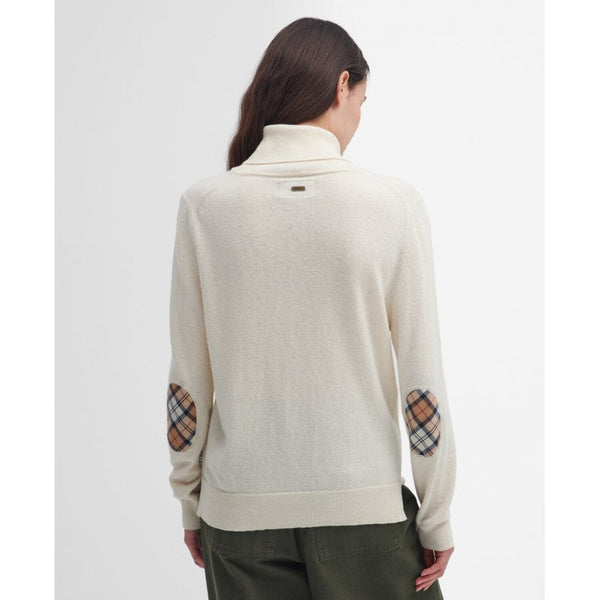 Pendle Roll Collar - Ecru/hessian Tartan