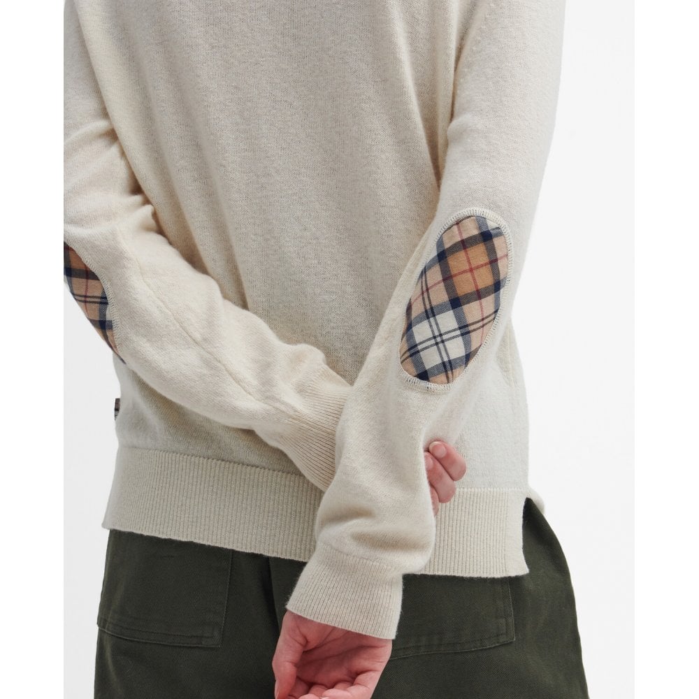 Pendle Roll Collar - Ecru/hessian Tartan