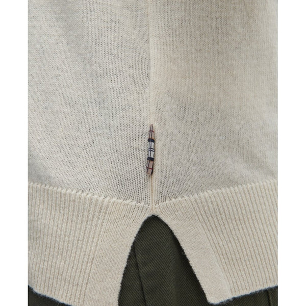 Pendle Roll Collar - Ecru/hessian Tartan