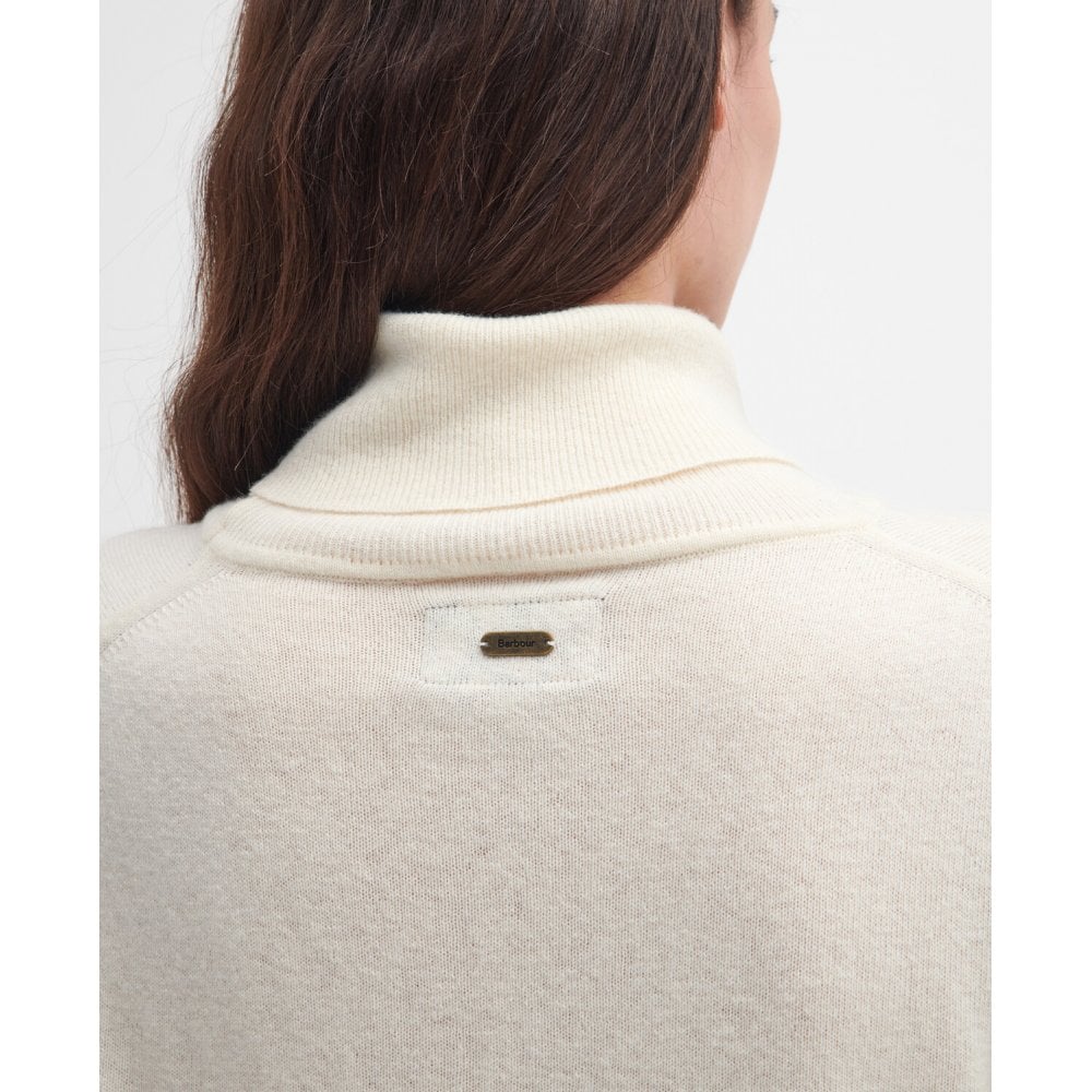 Pendle Roll Collar - Ecru/hessian Tartan