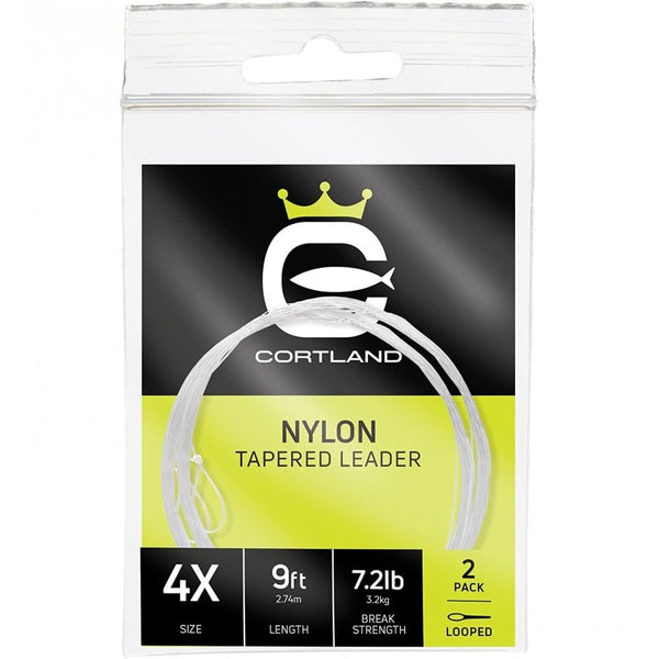 Nylon Tapered Leaders 9ft - 2 Pack